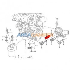 Sensor temperatura do líquido refrigerante 20 mm 4 polos VW T4 2.8L (AES)