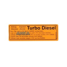 Adesivo "Atenção Turbo Diesel"