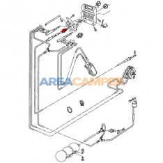 Holder for trim for differential lock operation