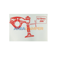 Valve adjustment sticker VW...