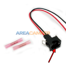 Conector macho de 2 polos y...