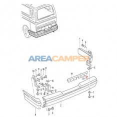 Rear bumper clip