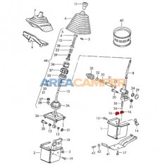 Selector lever guide, 5 speed manual gearbox