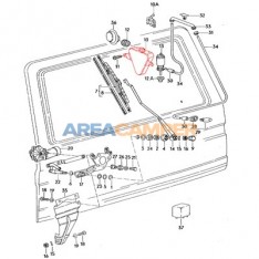 Rear washer water reservoir