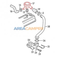 Válvula reguladora presión tapa de culata, motor 1Y y AAZ