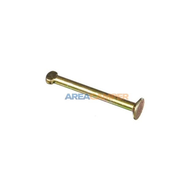 Spring pin for rear brake drum