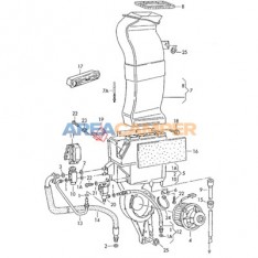 Resistor for blower, for models with air conditionning