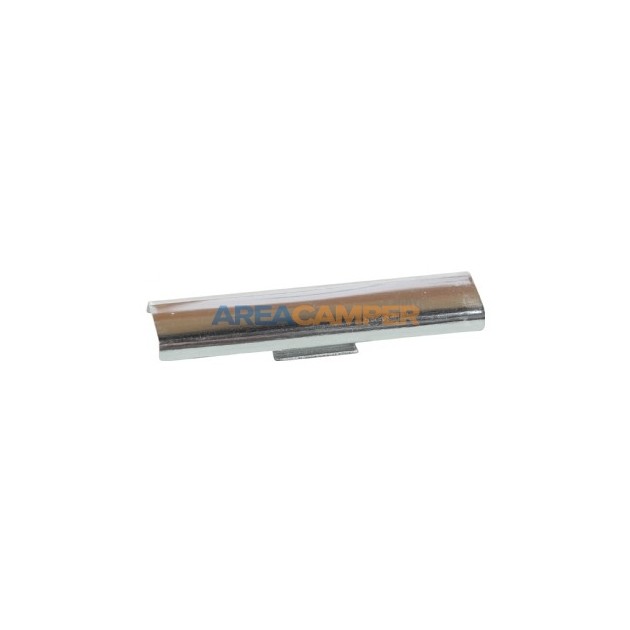 Clip for chrome windshield trim, front or rear