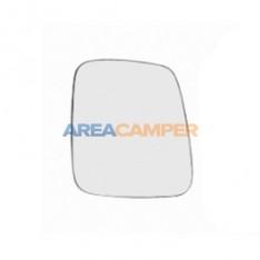 Convex right mirror glass with plate for heated and electric adjustable exterior mirrors
