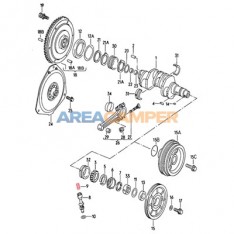 Distributor drive gear pinion spring VW T2 and T3 (08/1967-07/1992)