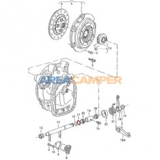 Clutch operating shaft thrust washer for VW T2 (08/1975-07/1979) and T3 (1979-1992)
