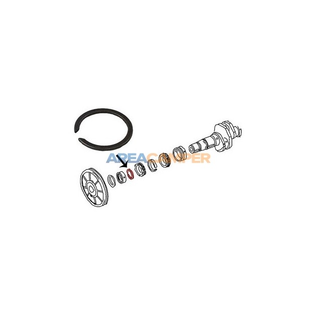 Anillo seguridad piñón distribuidor VW T2 (1968-1979) y VW T3 1900 CC y 2100 CC