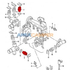 Termocontacto ventilador radiador 4 pins 100º-95ºC, 1.8L a 2.8L gasolina y 1.9L D/TD, 2.5L TDI