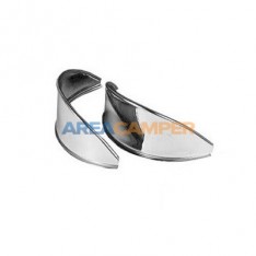 Pestañas de faro VW T2 (08/1967-06/1979), acero inoxidable