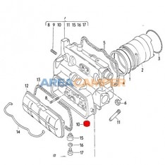 Tapón Ø 24 mm culata motores gasolina 1.9L y 2.1L