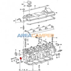 Ø 24 mm cylinder head plug for 1.9L and 2.1L petrol engines
