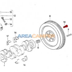 Flywheel bolt for1.6L D/TD, 1.7L D engines, M10x1.0x19.5 mm