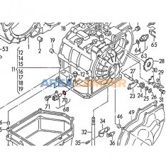 Anel de vedaçao Ø 11x3 mm sensor de velocidade na transmissão automática 4V VW T4 (1991-2003)