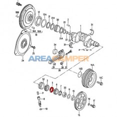 Anillo espaciador entre piñones cigüeñal VW T2 1.6L a 2.0L y VW T3 gasolina 1.6L, 1.9L, 2.0L, 2.1L