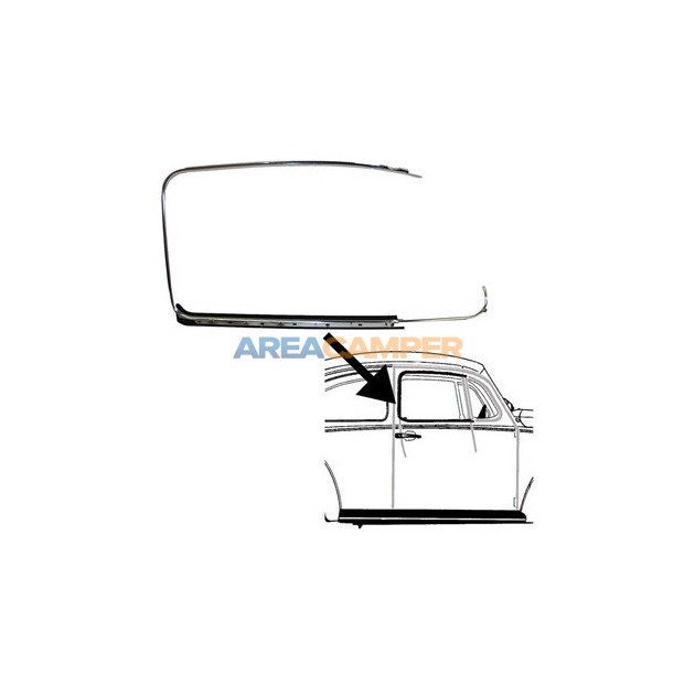 Embellecedor marco con lamelunas exterior para ventana derecha VW Escarabajo (08/1964-12/1985), calidad OE