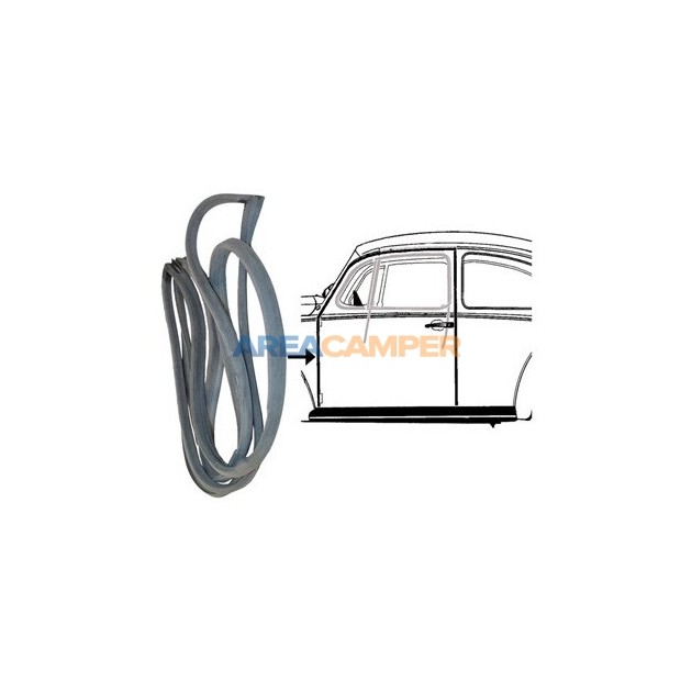 Goma contorno puerta izquierda VW Escarabajo (08/1966-12/1985)