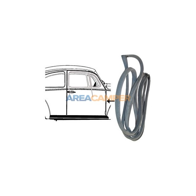 Goma contorno puerta derecha VW Escarabajo (08/1966-12/1985)