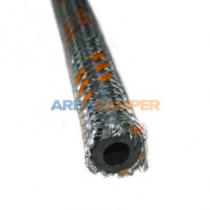 Manguera de acero trenzado para combustible y aceite, Ø interior 6 mm / Ø exterior 10 mm, vendida por metros