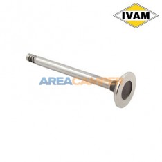Válvula de escape Ø33x8.9x117.2 mm 3 muescas motores gasolina VW T2 1.7L a 2.0L (08/1971-07/1979) y VW T3 2.0L (CU)