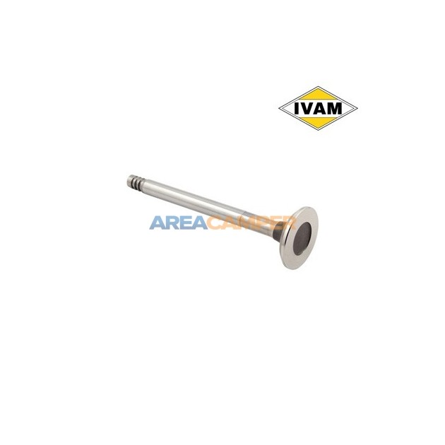 Válvula de escape Ø33x8.9x117.2 mm 3 entalhes W T2 1.7L a 2.0L (08/1971-07/1979) e VW T3 2.0L (CU)