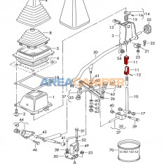 Guide bush for shift rod VW T4 (1997)